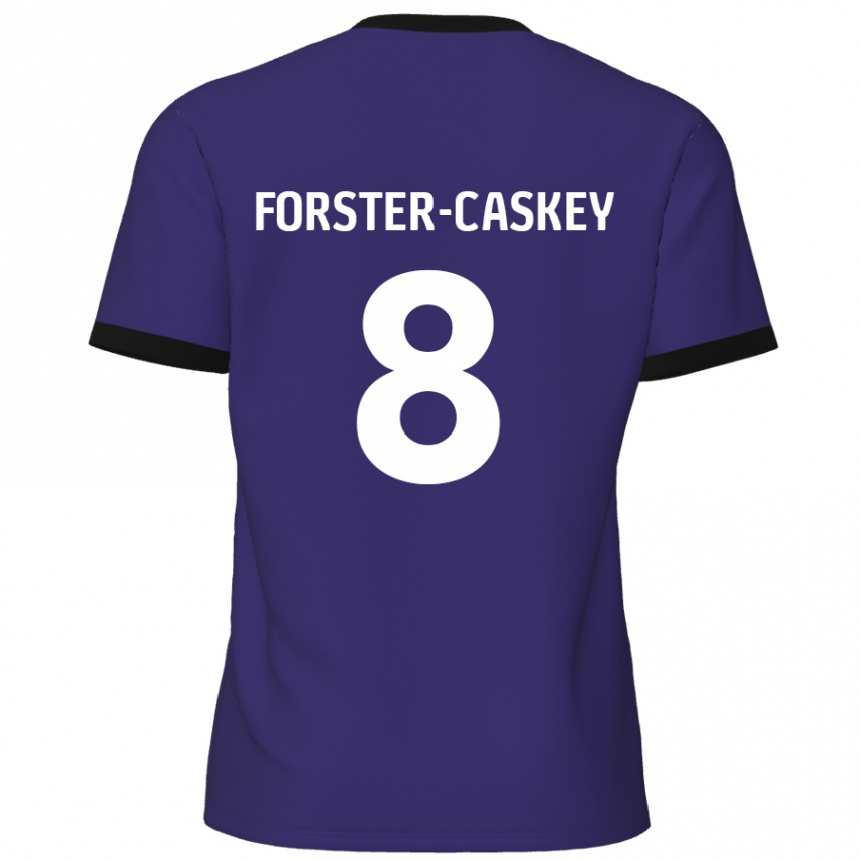 Kids Football Jake Forster-Caskey #8 Purple Away Jersey 2024/25 T-Shirt Australia