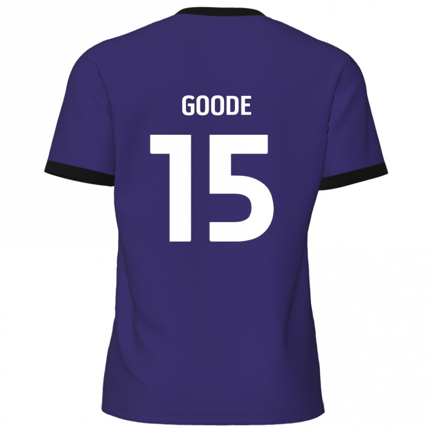 Kids Football Charlie Goode #15 Purple Away Jersey 2024/25 T-Shirt Australia