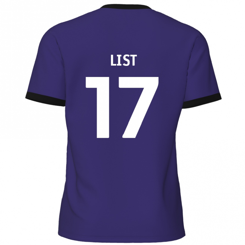 Kids Football Elliott List #17 Purple Away Jersey 2024/25 T-Shirt Australia