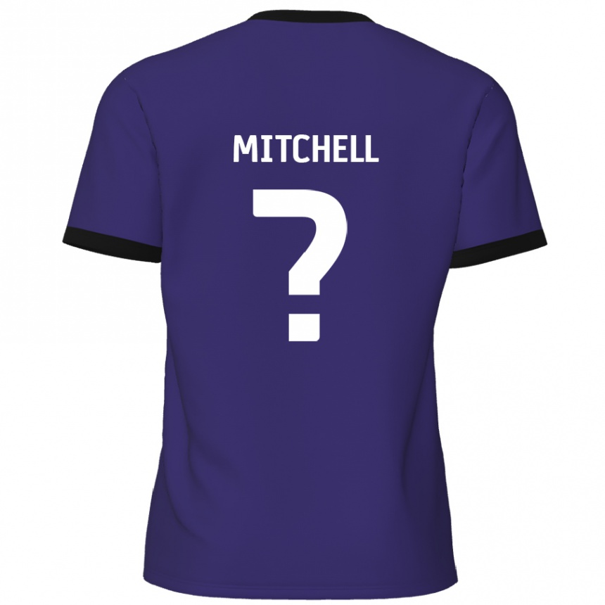 Kids Football Rylee Mitchell #0 Purple Away Jersey 2024/25 T-Shirt Australia