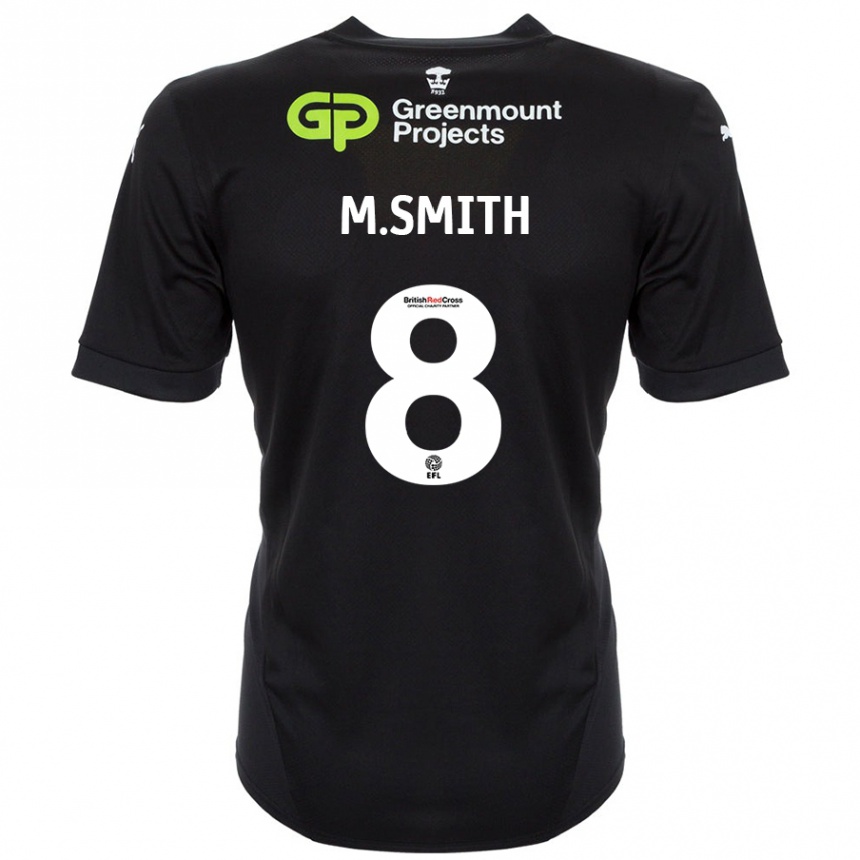 Kids Football Matt Smith #8 Black Away Jersey 2024/25 T-Shirt Australia