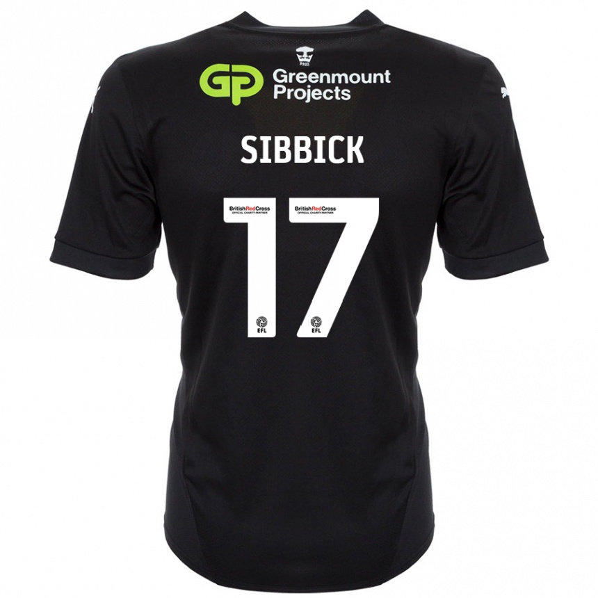 Kids Football Toby Sibbick #17 Black Away Jersey 2024/25 T-Shirt Australia