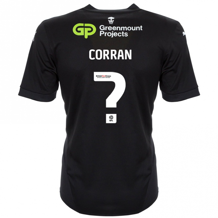 Kids Football Matthew Corran #0 Black Away Jersey 2024/25 T-Shirt Australia