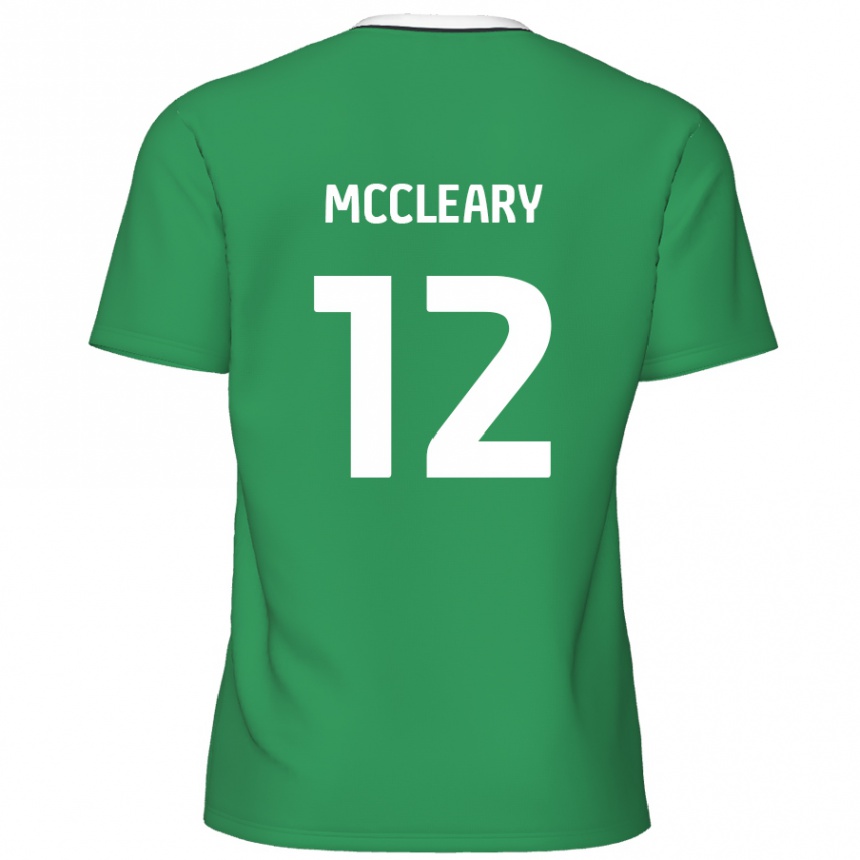 Kids Football Garath Mccleary #12 Green White Stripes Away Jersey 2024/25 T-Shirt Australia