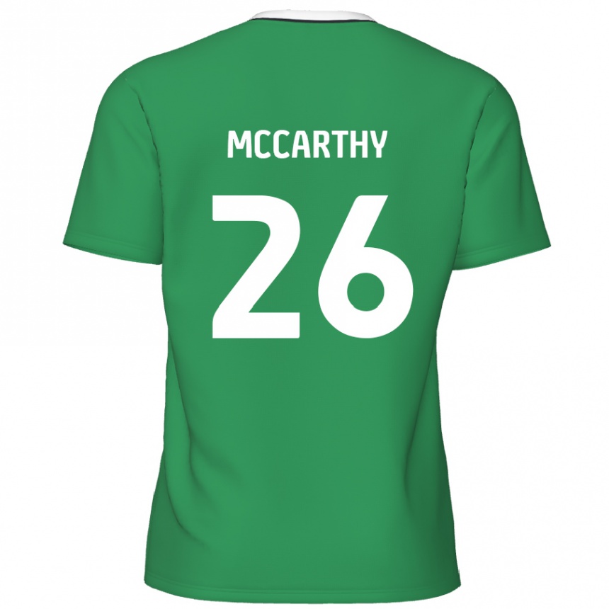 Kids Football Jason Mccarthy #26 Green White Stripes Away Jersey 2024/25 T-Shirt Australia