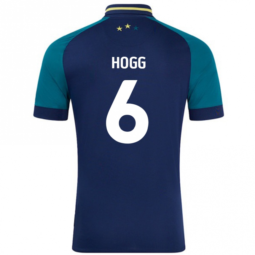 Kids Football Jonathan Hogg #6 Navy Dark Green Away Jersey 2024/25 T-Shirt Australia