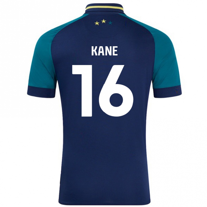 Kids Football Herbie Kane #16 Navy Dark Green Away Jersey 2024/25 T-Shirt Australia