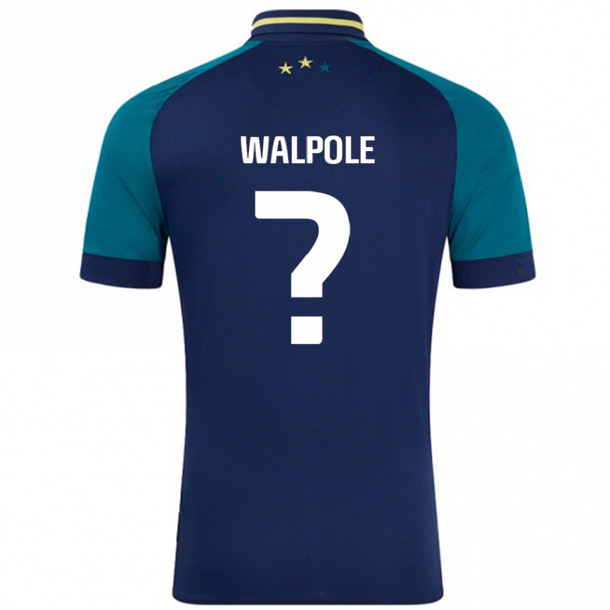 Kids Football Alex Walpole #0 Navy Dark Green Away Jersey 2024/25 T-Shirt Australia