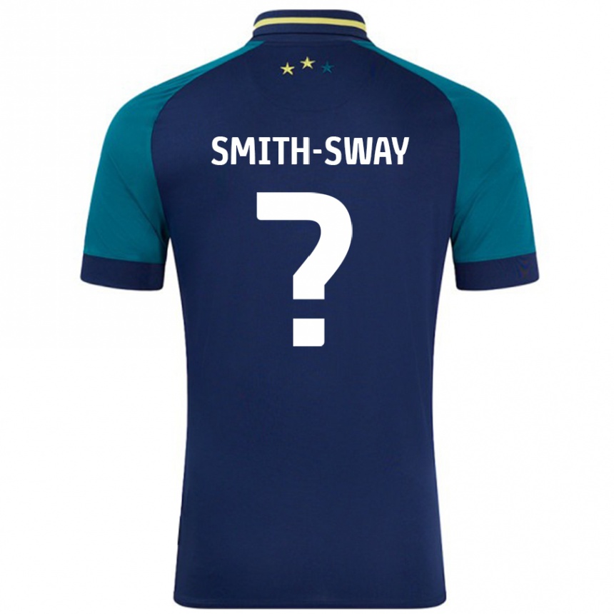 Kids Football Jay Smith-Sway #0 Navy Dark Green Away Jersey 2024/25 T-Shirt Australia