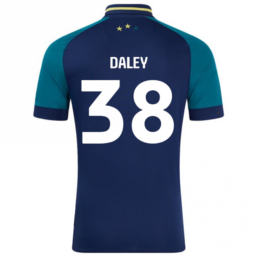 Kids Football Luke Daley #38 Navy Dark Green Away Jersey 2024/25 T-Shirt Australia