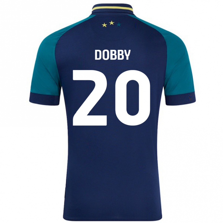 Kids Football Sarah Dobby #20 Navy Dark Green Away Jersey 2024/25 T-Shirt Australia