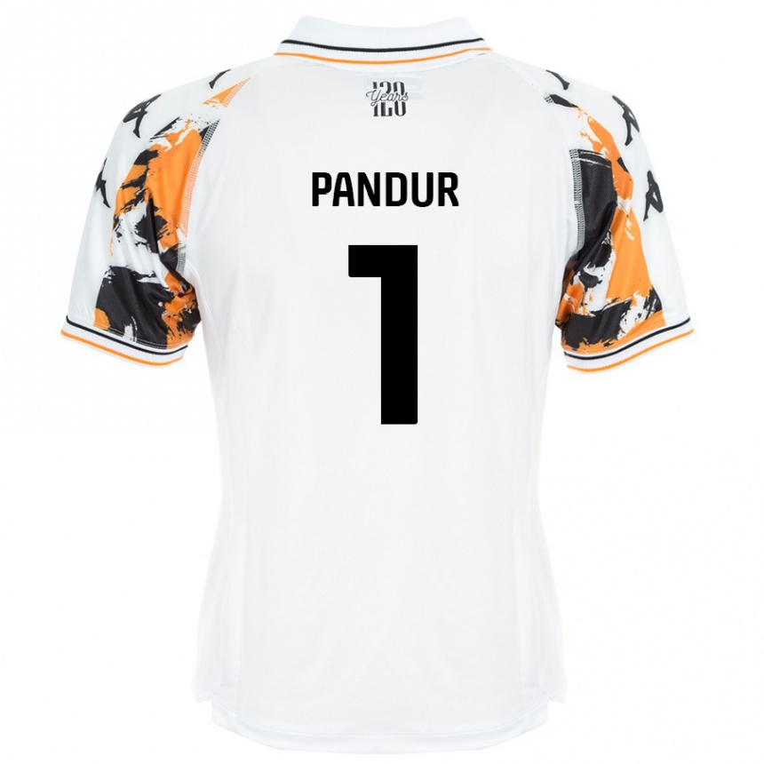 Kids Football Ivor Pandur #1 White Away Jersey 2024/25 T-Shirt Australia