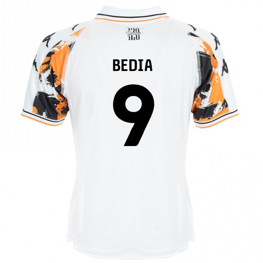 Kids Football Chris Bedia #9 White Away Jersey 2024/25 T-Shirt Australia