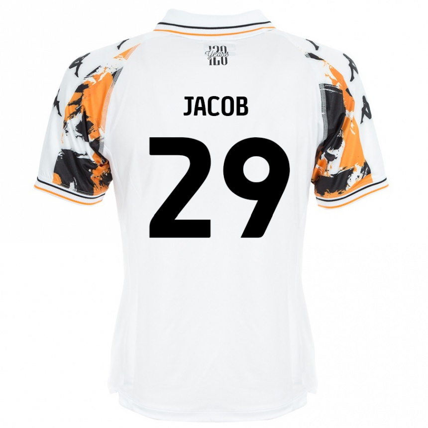 Kids Football Matty Jacob #29 White Away Jersey 2024/25 T-Shirt Australia