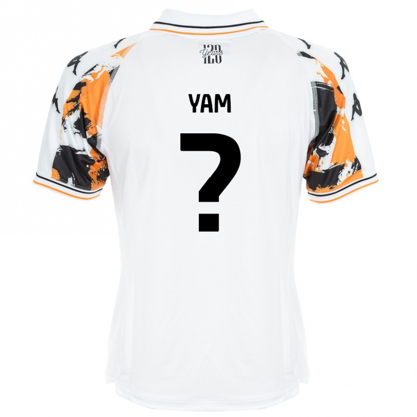 Kids Football Callum Yam #0 White Away Jersey 2024/25 T-Shirt Australia