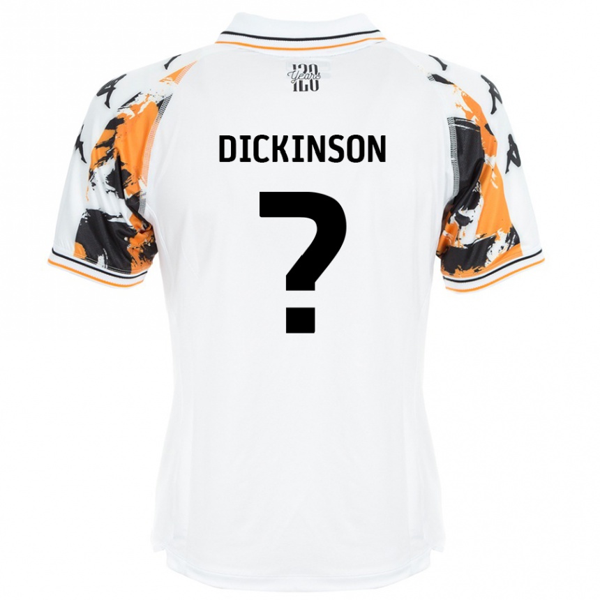 Kids Football George Dickinson #0 White Away Jersey 2024/25 T-Shirt Australia