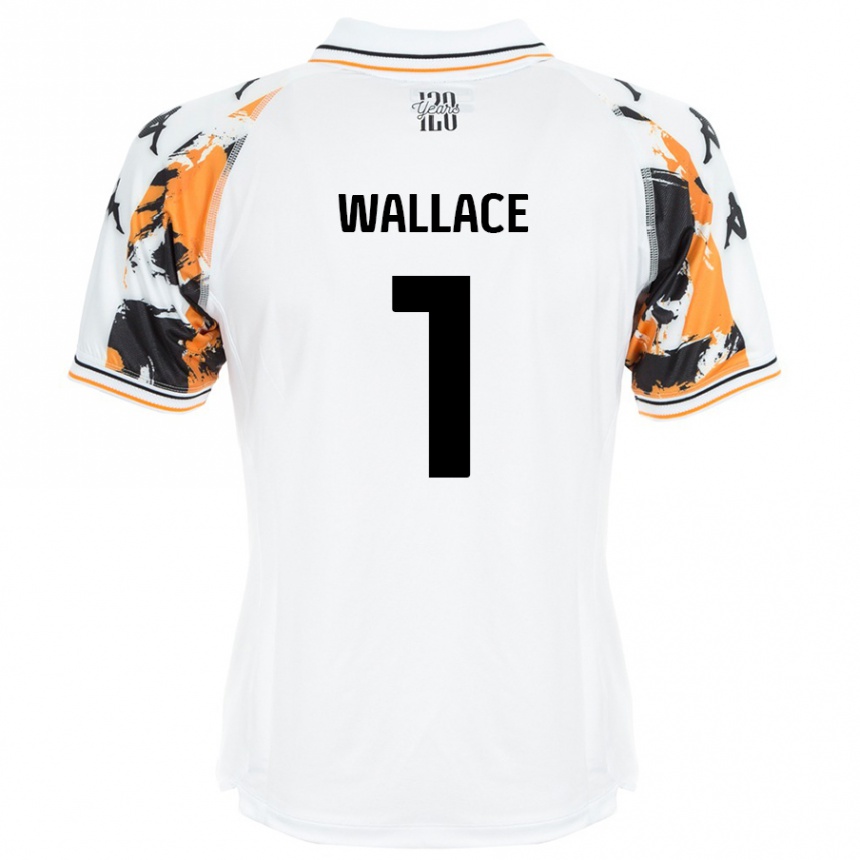 Kids Football Abbi Wallace #1 White Away Jersey 2024/25 T-Shirt Australia