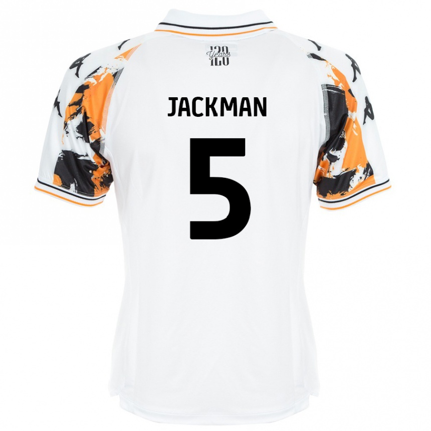 Kids Football Ellice Jackman #5 White Away Jersey 2024/25 T-Shirt Australia