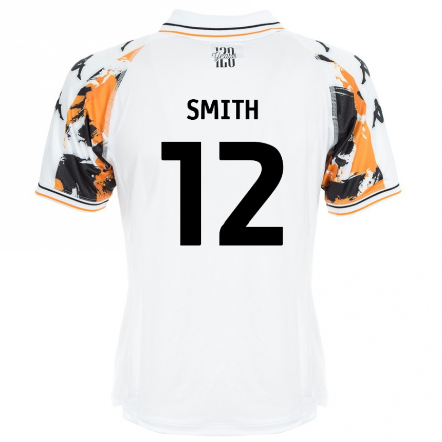 Kids Football Emily Smith #12 White Away Jersey 2024/25 T-Shirt Australia