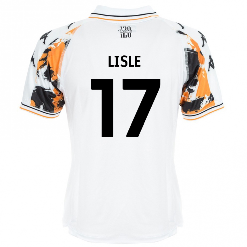 Kids Football Mary Lisle #17 White Away Jersey 2024/25 T-Shirt Australia