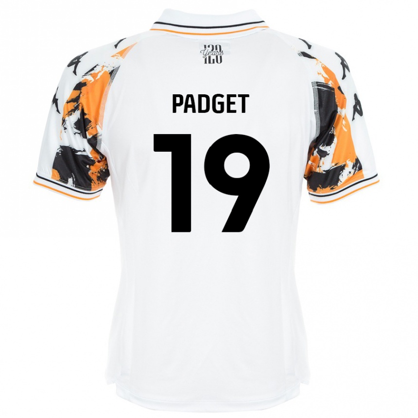 Kids Football Bethany Padget #19 White Away Jersey 2024/25 T-Shirt Australia