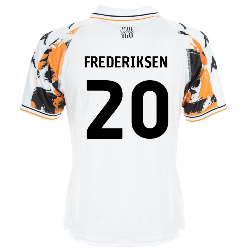 Kids Football Abbey Frederiksen #20 White Away Jersey 2024/25 T-Shirt Australia