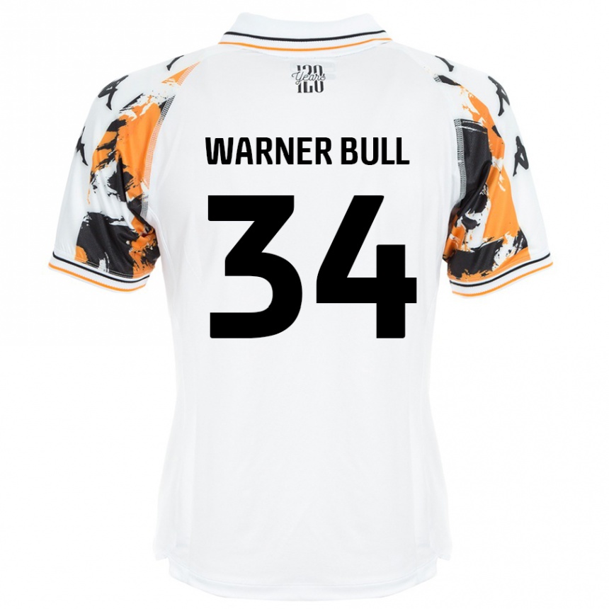 Kids Football Lucy Warner-Bull #34 White Away Jersey 2024/25 T-Shirt Australia