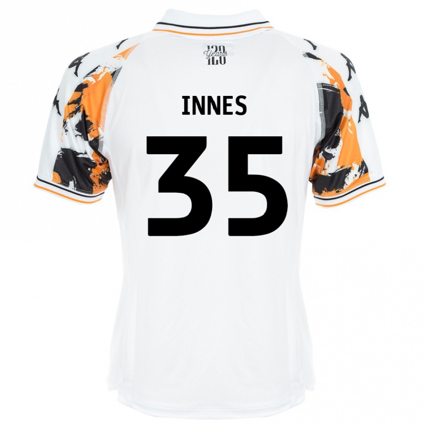 Kids Football Emma Innes #35 White Away Jersey 2024/25 T-Shirt Australia