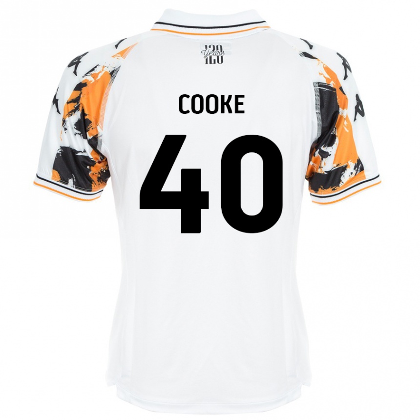 Kids Football Megan Cooke #40 White Away Jersey 2024/25 T-Shirt Australia