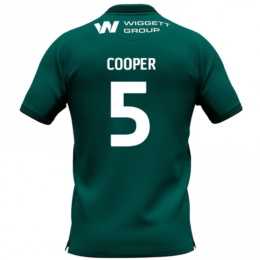 Kids Football Jake Cooper #5 Green Away Jersey 2024/25 T-Shirt Australia