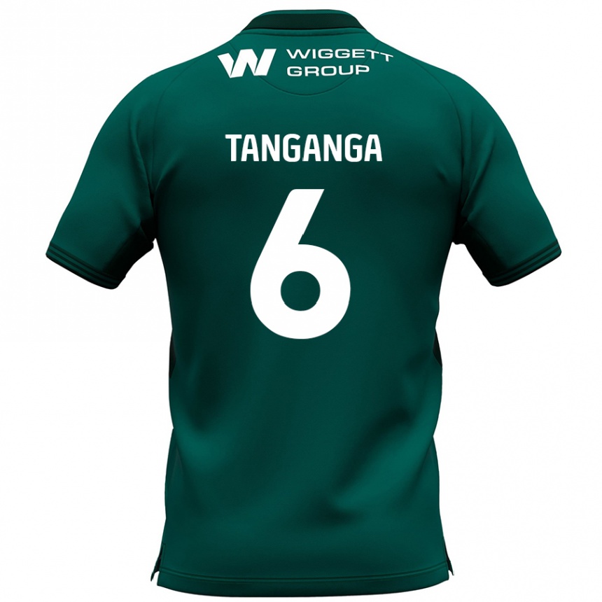 Kids Football Japhet Tanganga #6 Green Away Jersey 2024/25 T-Shirt Australia