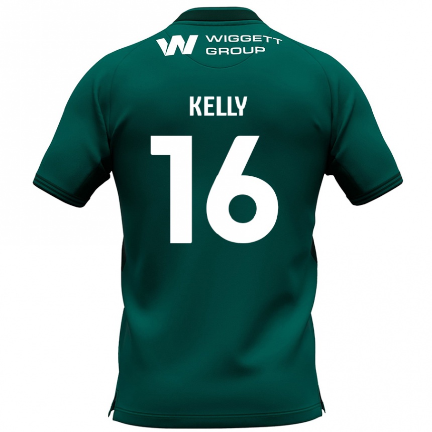 Kids Football Daniel Kelly #16 Green Away Jersey 2024/25 T-Shirt Australia