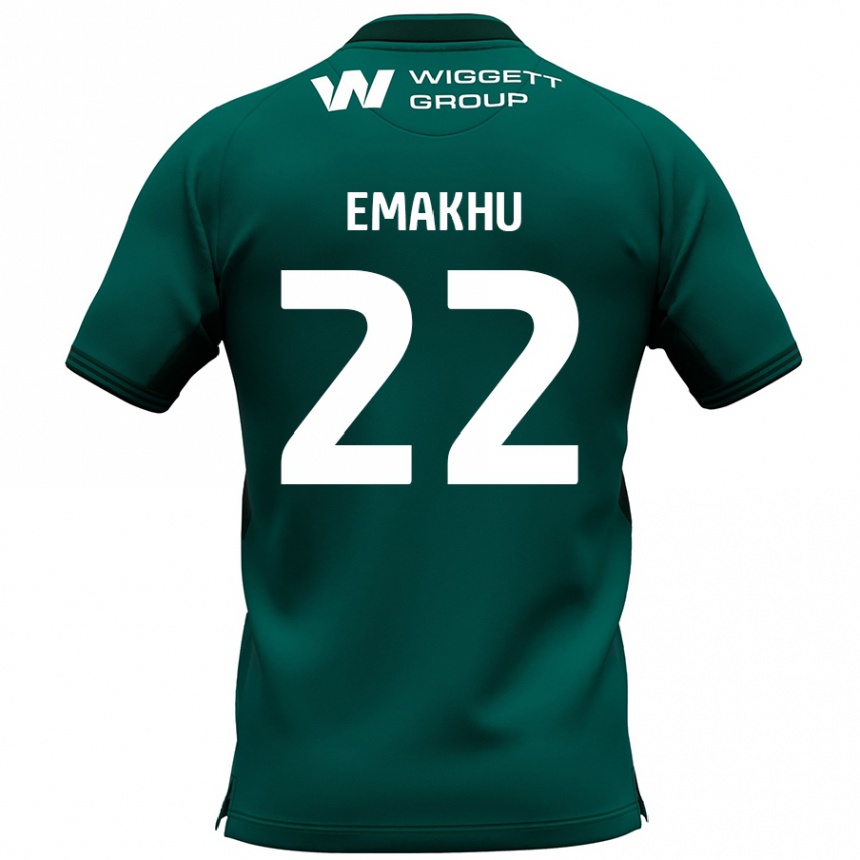 Kids Football Aidomo Emakhu #22 Green Away Jersey 2024/25 T-Shirt Australia