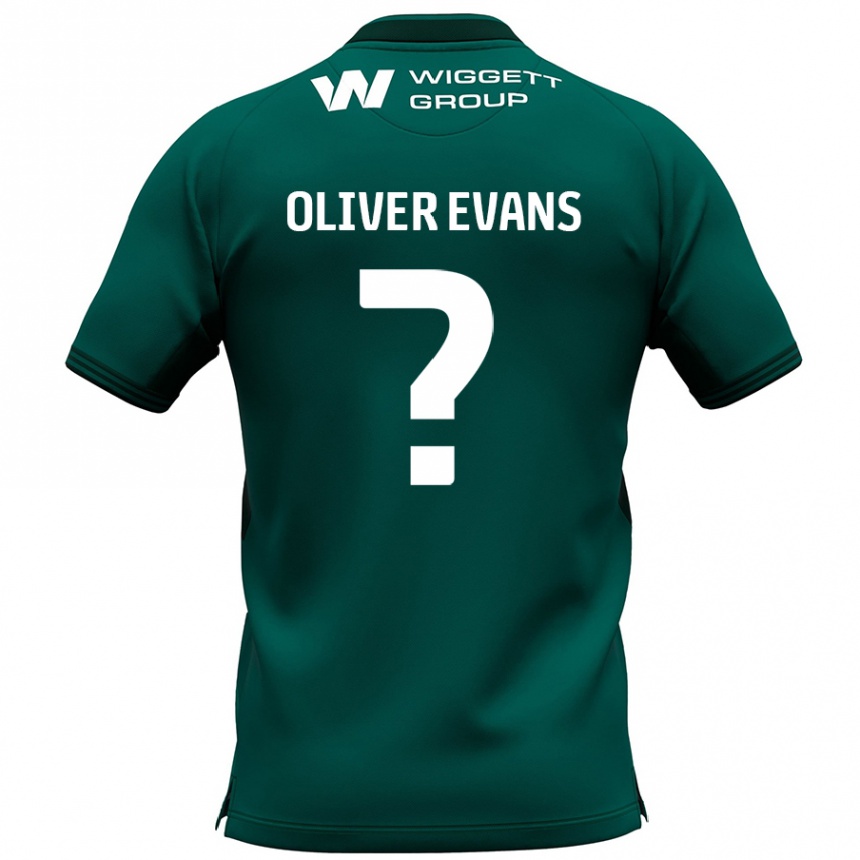 Kids Football Oliver Evans #0 Green Away Jersey 2024/25 T-Shirt Australia