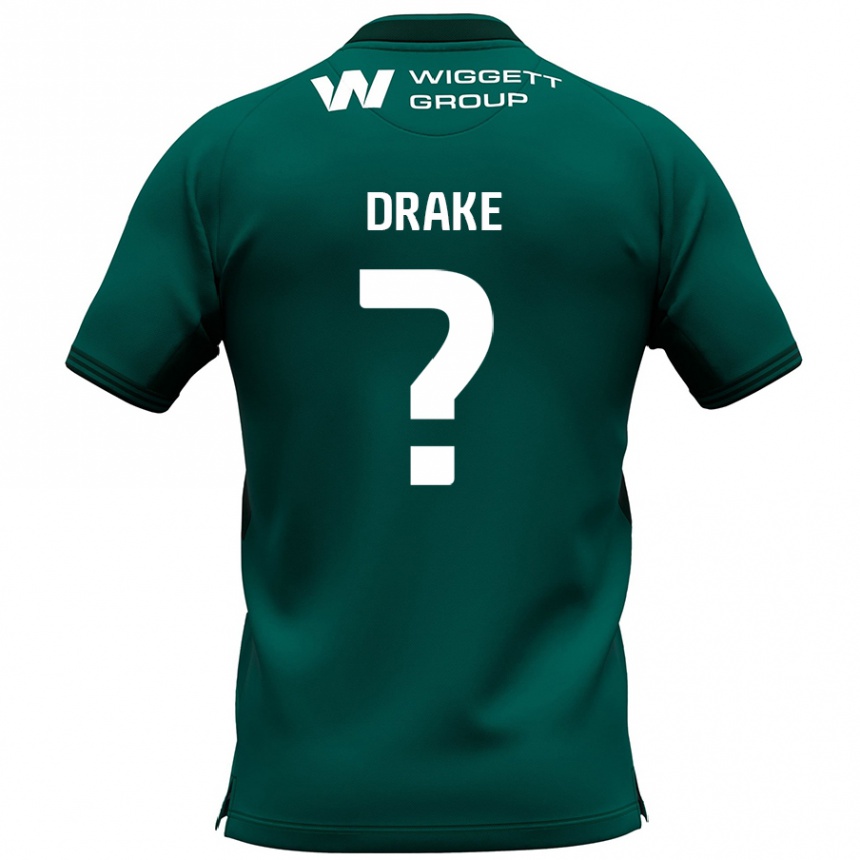 Kids Football Ben Drake #0 Green Away Jersey 2024/25 T-Shirt Australia