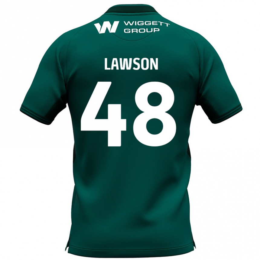 Kids Football Sha'mar Lawson #48 Green Away Jersey 2024/25 T-Shirt Australia