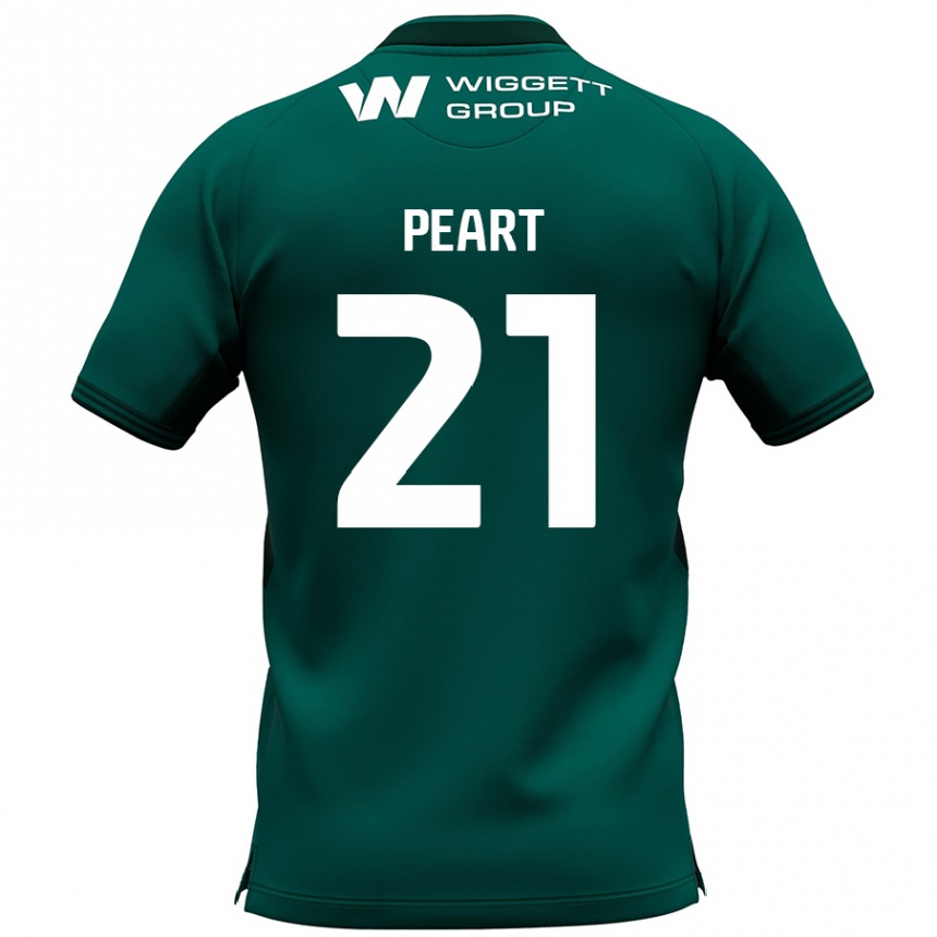 Kids Football Kalani Peart #21 Green Away Jersey 2024/25 T-Shirt Australia