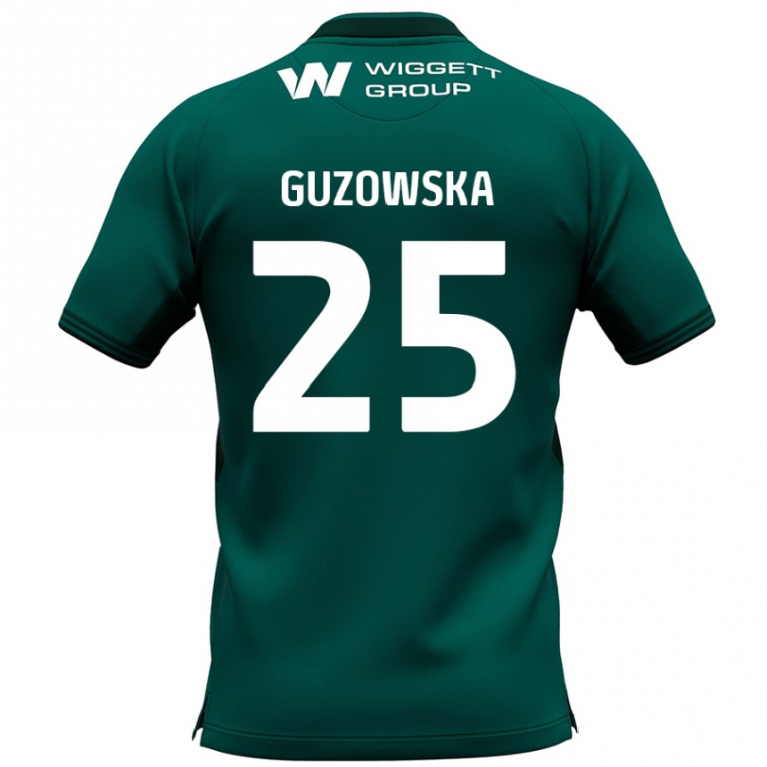 Kids Football Sara Guzowska #25 Green Away Jersey 2024/25 T-Shirt Australia