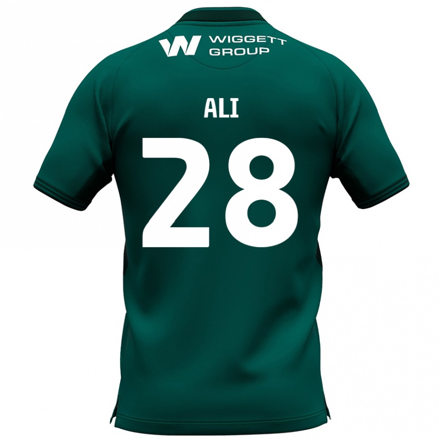 Kids Football Francesca Ali #28 Green Away Jersey 2024/25 T-Shirt Australia