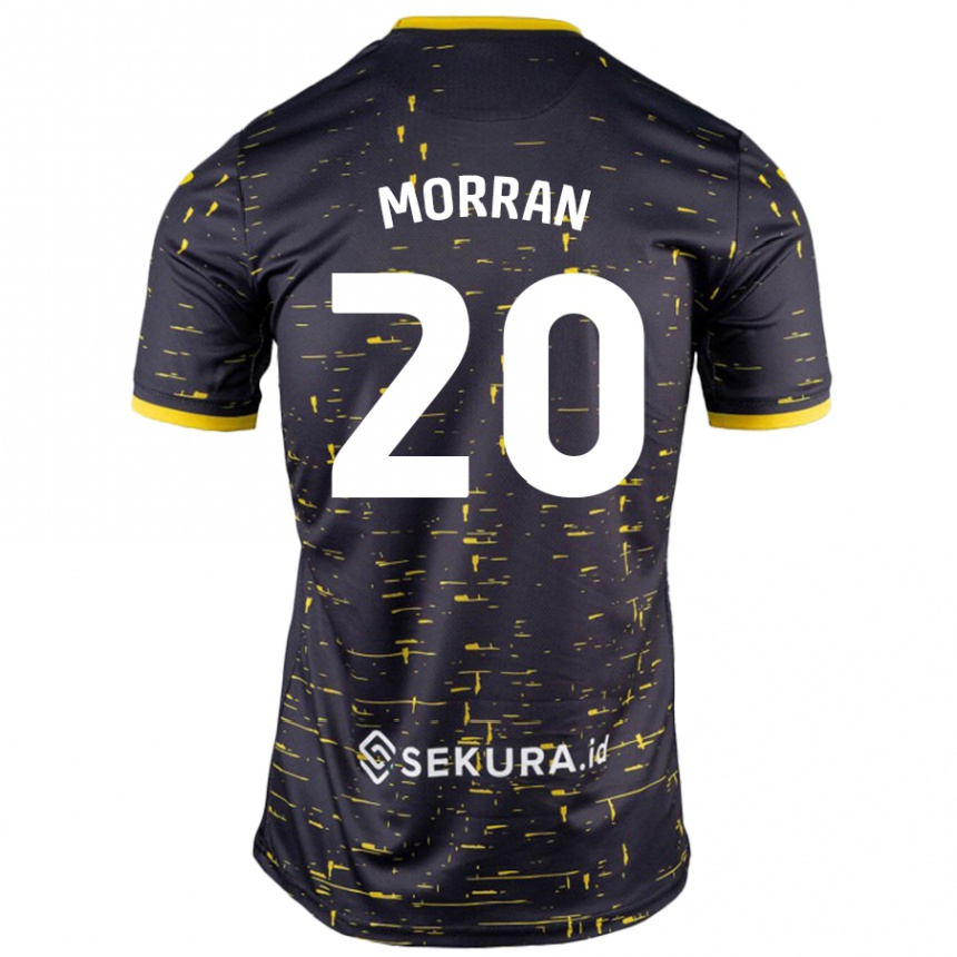 Kids Football Eloise Morran #20 Black Yellow Away Jersey 2024/25 T-Shirt Australia