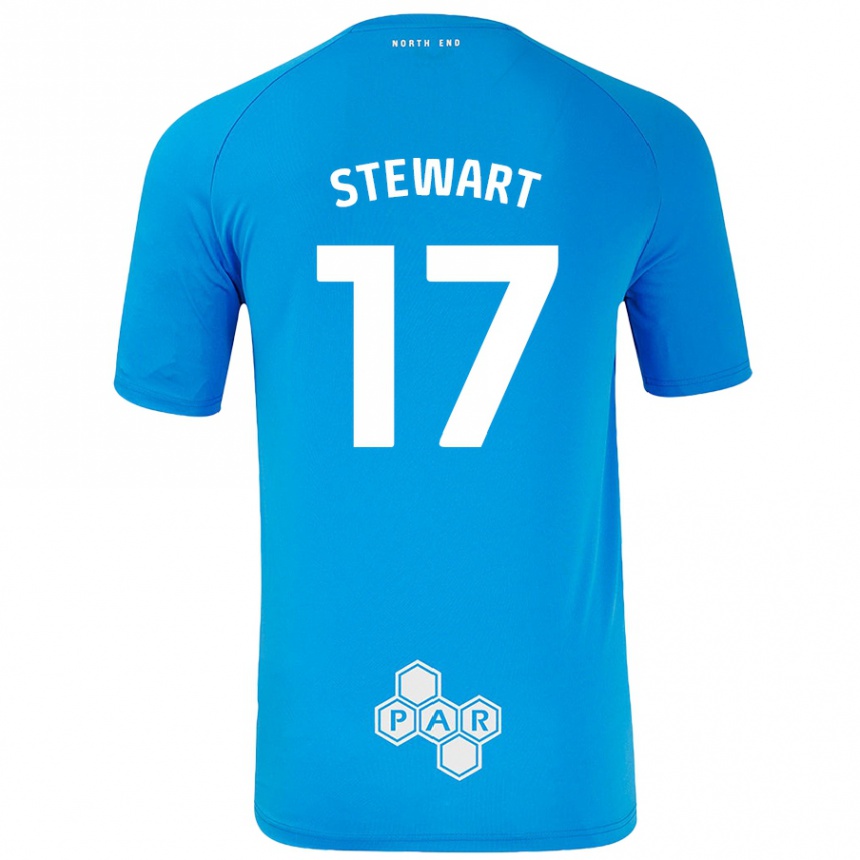 Kids Football Layton Stewart #17 Sky Blue Away Jersey 2024/25 T-Shirt Australia