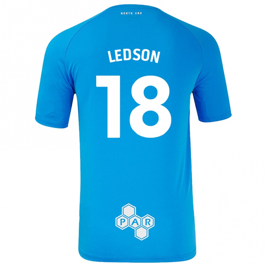 Kids Football Ryan Ledson #18 Sky Blue Away Jersey 2024/25 T-Shirt Australia