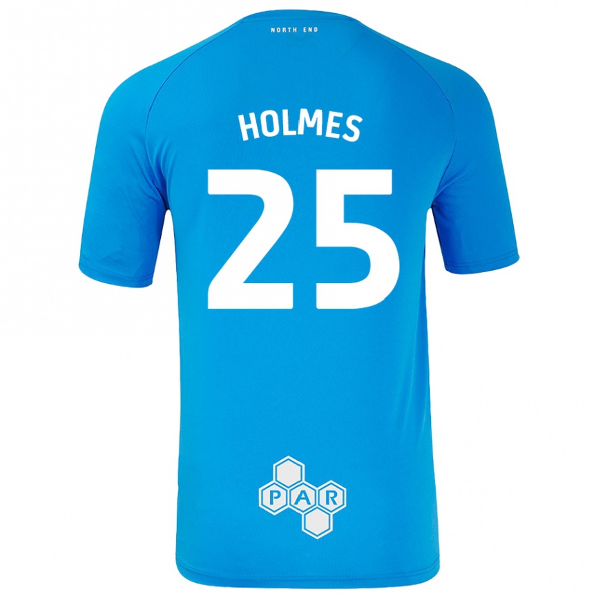 Kids Football Duane Holmes #25 Sky Blue Away Jersey 2024/25 T-Shirt Australia