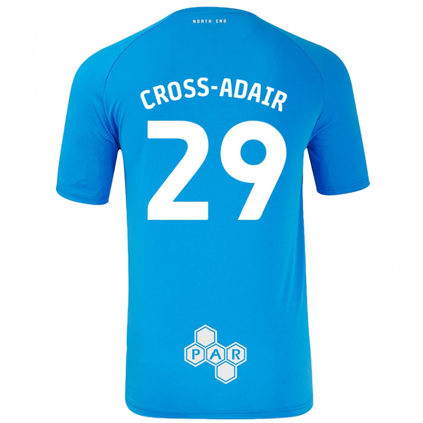 Kids Football Finlay Cross-Adair #29 Sky Blue Away Jersey 2024/25 T-Shirt Australia