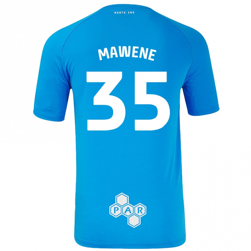 Kids Football Noah Mawene #35 Sky Blue Away Jersey 2024/25 T-Shirt Australia