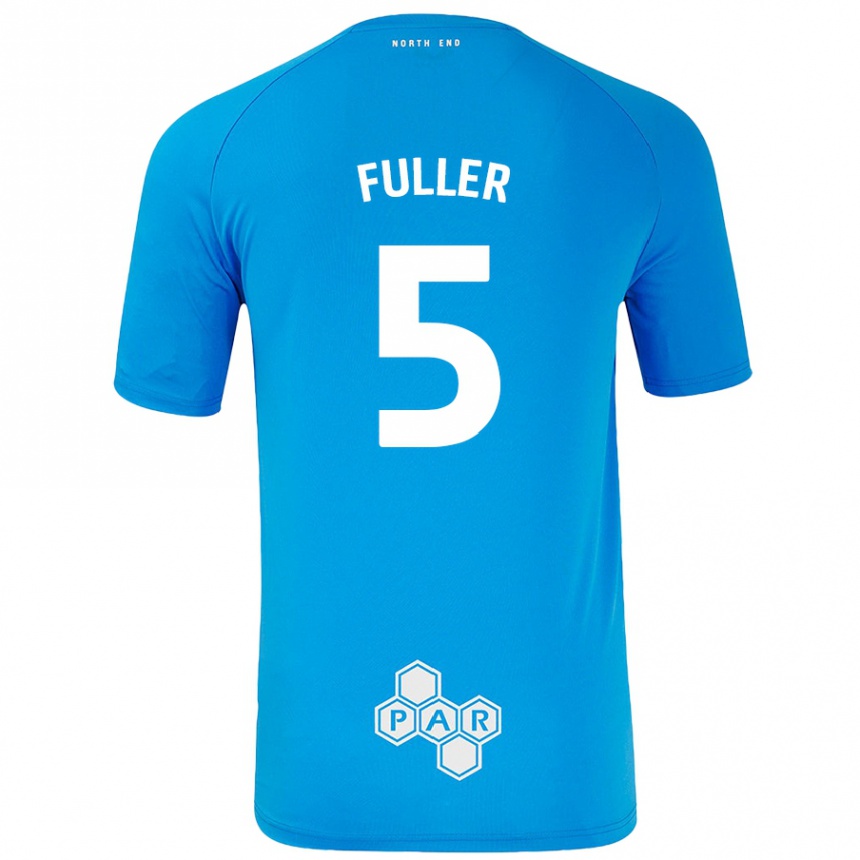 Kids Football Olivia Fuller #5 Sky Blue Away Jersey 2024/25 T-Shirt Australia