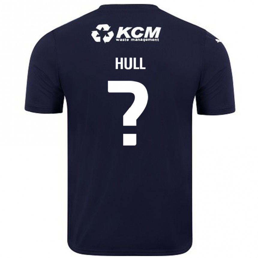 Kids Football Jake Hull #0 Navy Blue Away Jersey 2024/25 T-Shirt Australia