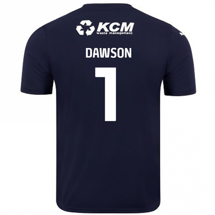 Kids Football Cameron Dawson #1 Navy Blue Away Jersey 2024/25 T-Shirt Australia