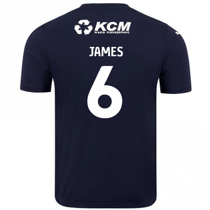 Kids Football Reece James #6 Navy Blue Away Jersey 2024/25 T-Shirt Australia