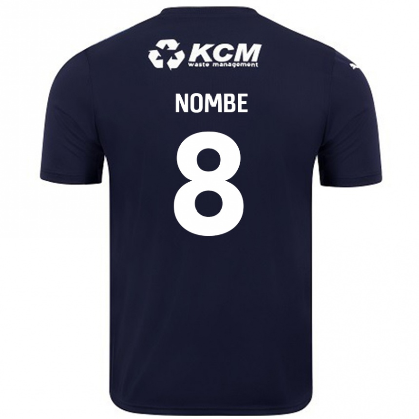 Kids Football Sam Nombe #8 Navy Blue Away Jersey 2024/25 T-Shirt Australia